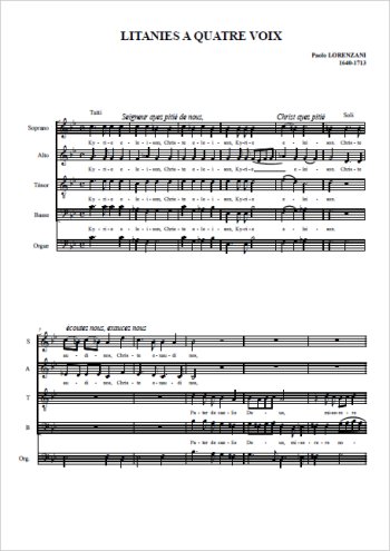 Litanies à quatre voix